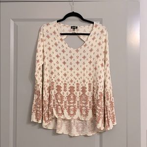 Boho long sleeve top